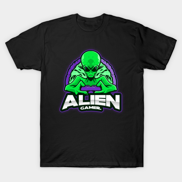 Alien Gamer Alien TShirt TeePublic